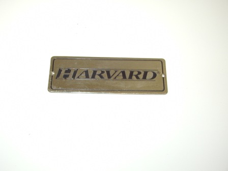 Harvard Foosball Table Name Plate (Item #6) $5.99